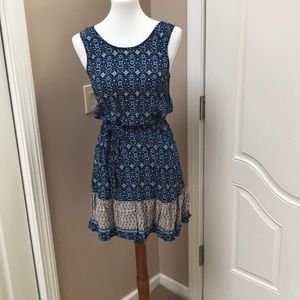 Francesca’s blue sundress.